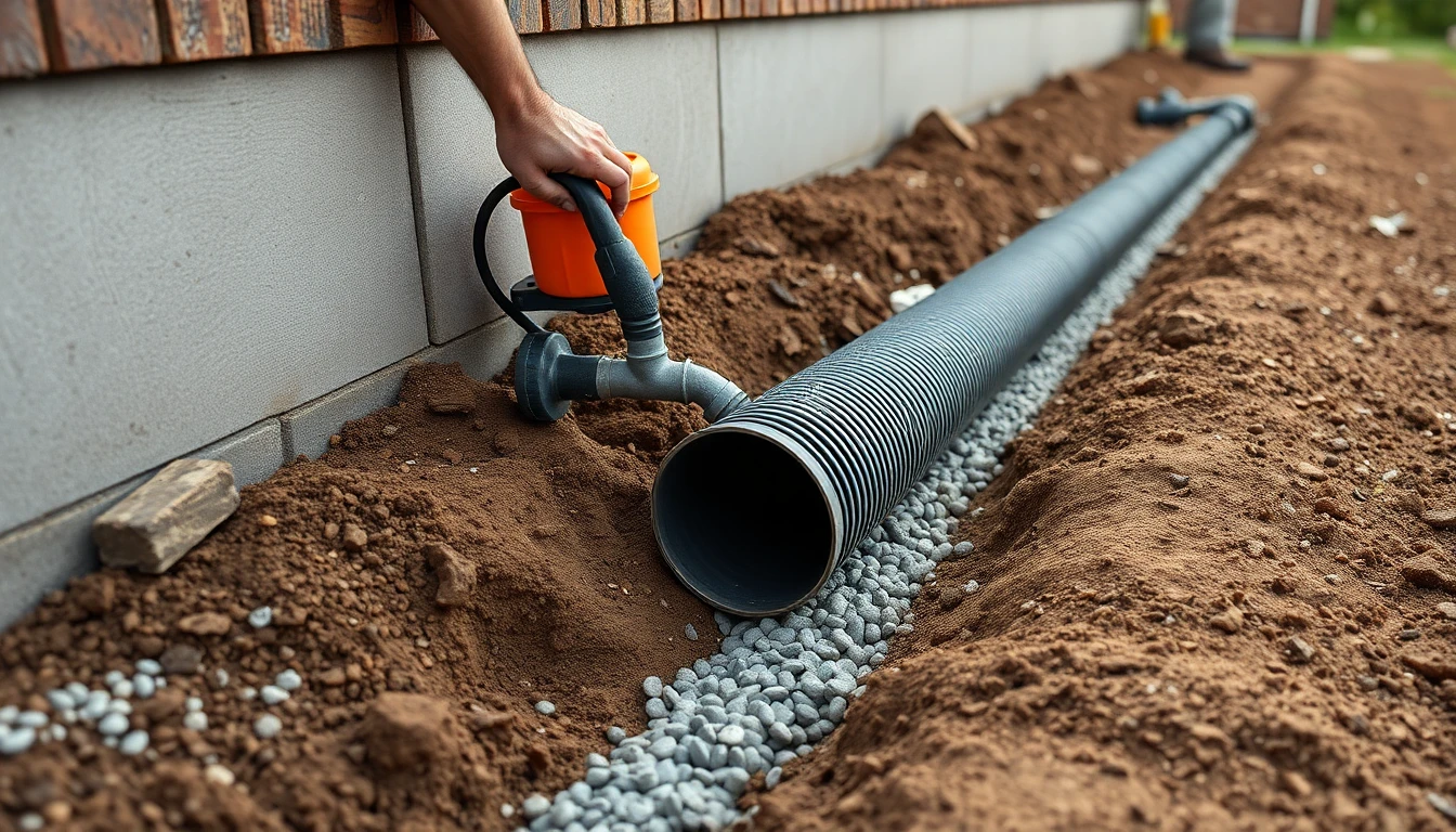 French Drain Installation